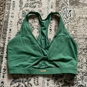 Gymshark x Whitney Simmons v4 palm green sports bra